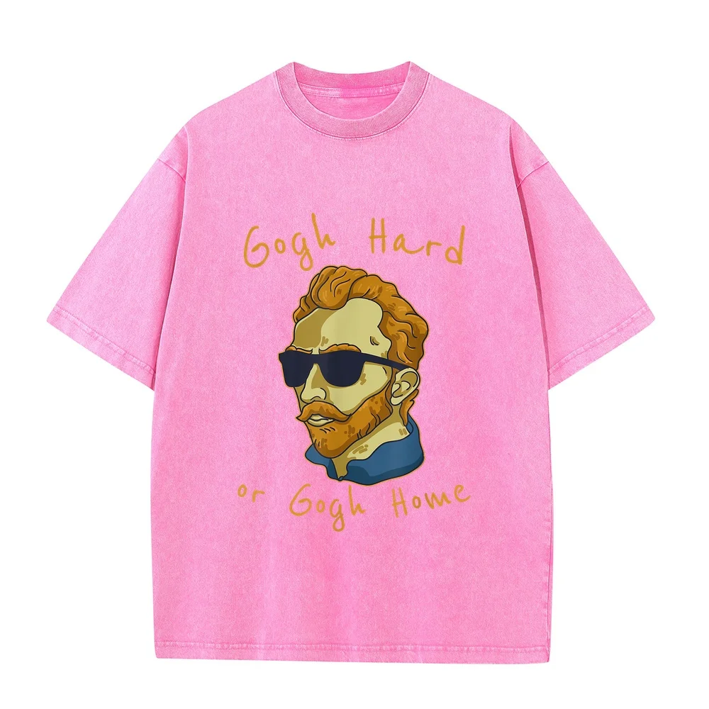 Go Hard Or Home Art Teacher T-Shirt Men's Clothes Anime 반팔티 Slim Casual Tee Cotton Short Sleeve Shirt Unisex T Men Funny Quote