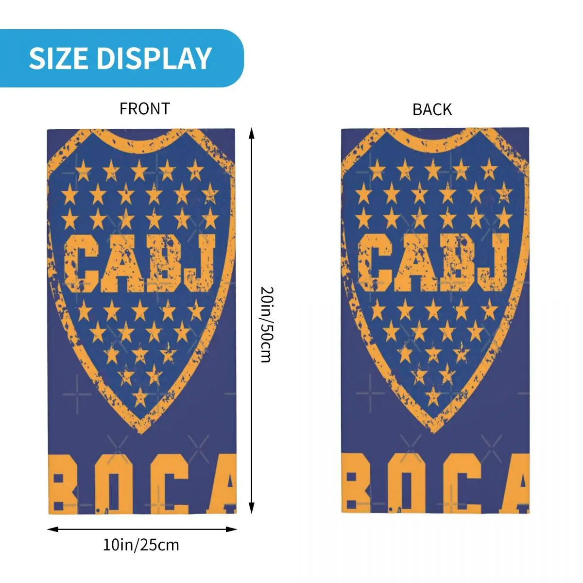 Boca Juniors Argentina Cycling Bandana Mask Scarf Neck Warmer Balaclava Women\'s Stole Designer Scarf