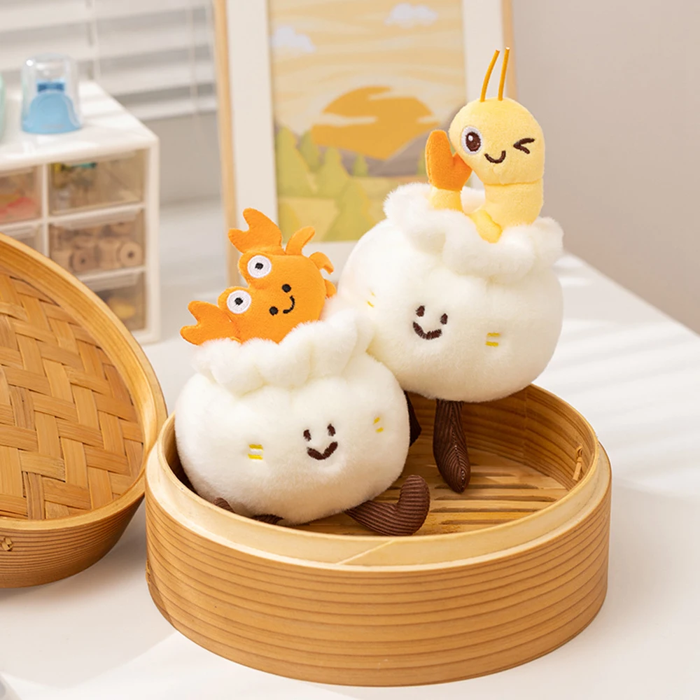 مسلية الصينية التقليدية الغذاء Xiaolongbao ألعاب من القطيفة كراب شوربة الزلابية كعكة رو كعكة محشوة الكعك مع حشوات اللحوم الروبيان