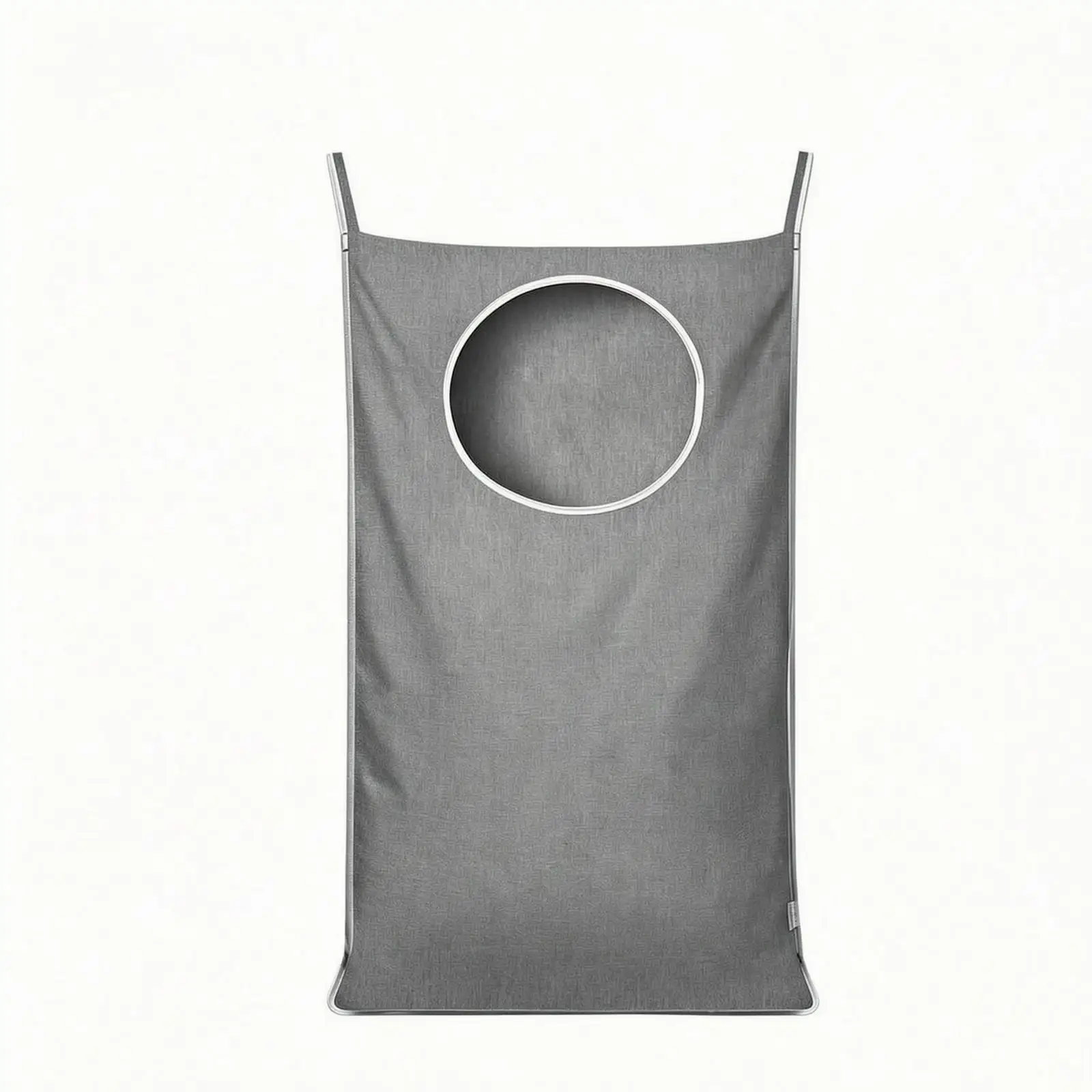 Large Door Hanging Laundry Hamper with Zipper Bottom for Easy Emptying into Washing Machine Basket