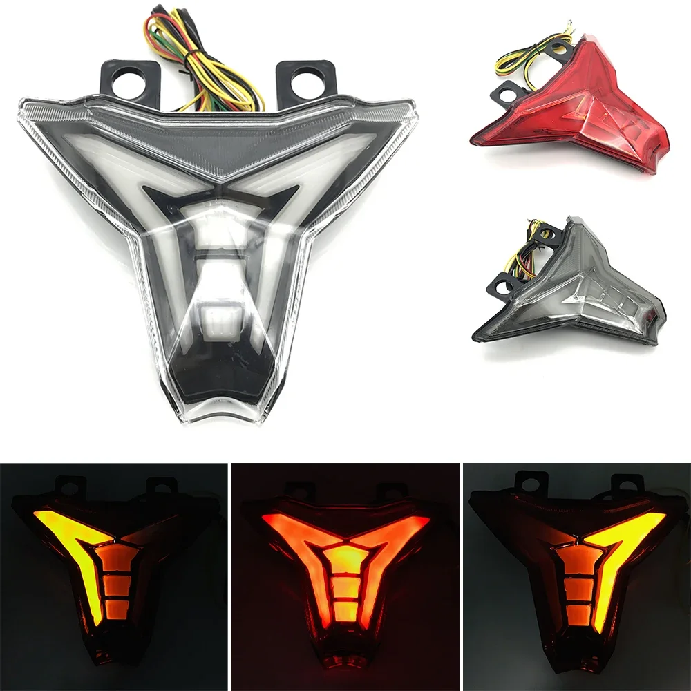 For Kawasaki Ninja 400 Z400 Z1000 ZX10R ZX-6R ZX636 Motorcycle LED Integrated Taillight Brake Light Rear Lamp Turn Signal Light