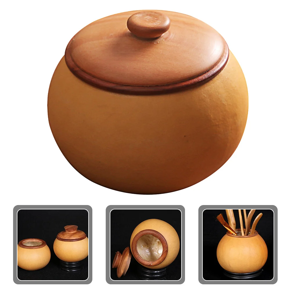 

Household Tea Wood Canister Multi-Function Storage for Loose Leaf Coffee Condiment Dried Fruits Natural Appearance