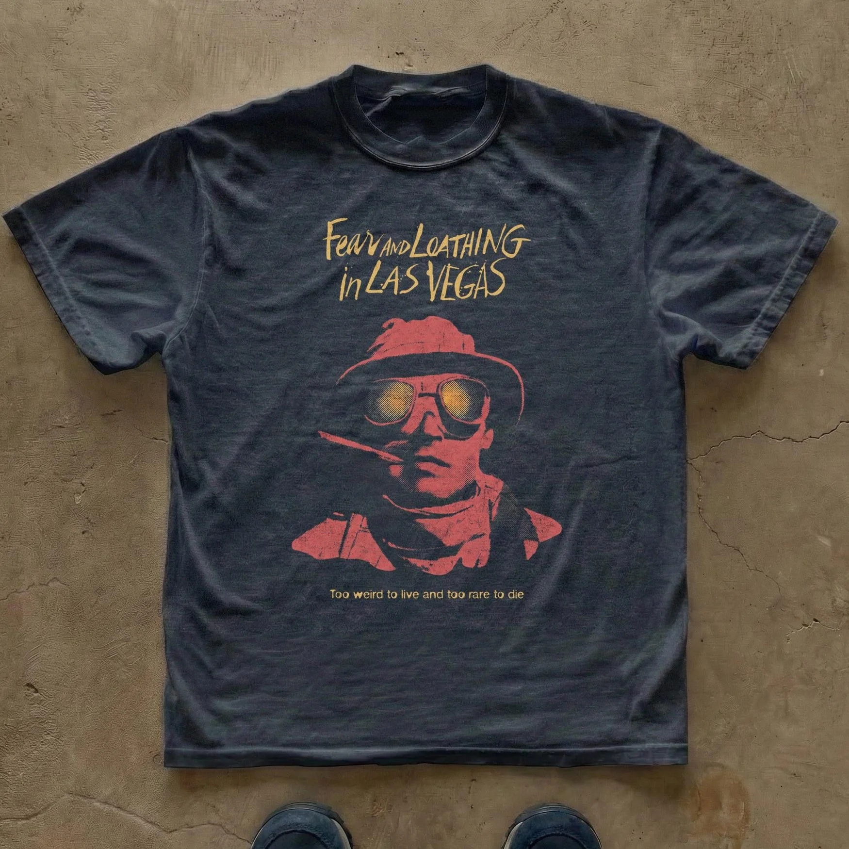 Fear and Loathing in Las Vegas Johnny Depp Movie Graphic T-Shirt Cotton Men Women Streetwear Tee