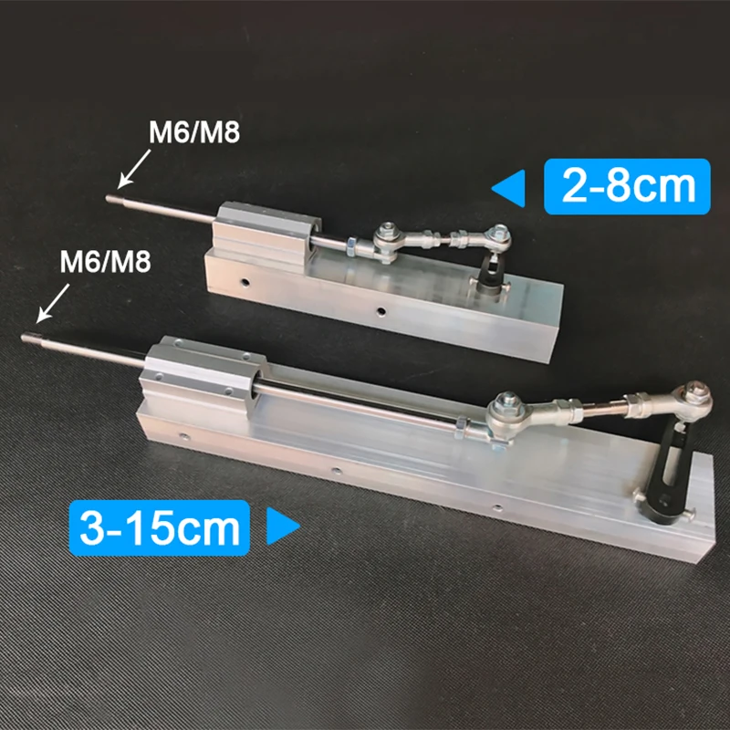 DIY Reciprocating Push Rod Machinery Parts with Crank and Line Axis Linear Motor Telescopic Mechanism Actuator Parts