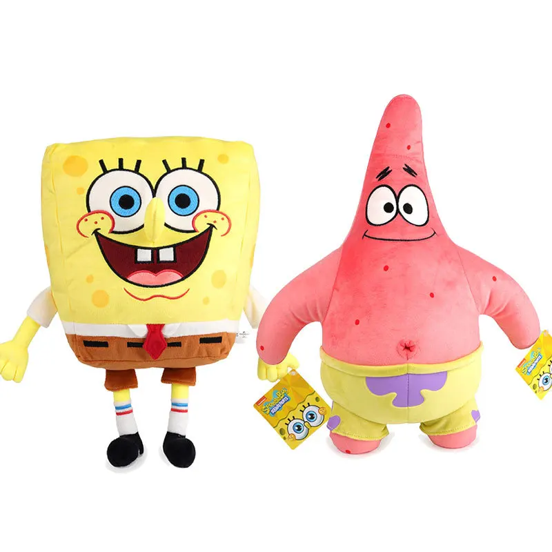 High Quality Genuine Sponge Snail Seastar Patrick Star bob Security Octopus Soft Toy Plush Dolls Children Christmas Gift