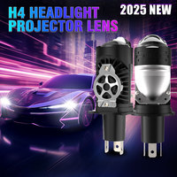 1300W Mini H4 Projector Lens Left Right hand drive LED Car Headlight Bulbs CANBUS Turbo Bulb H4 led High Low Light Fog lamp bulb