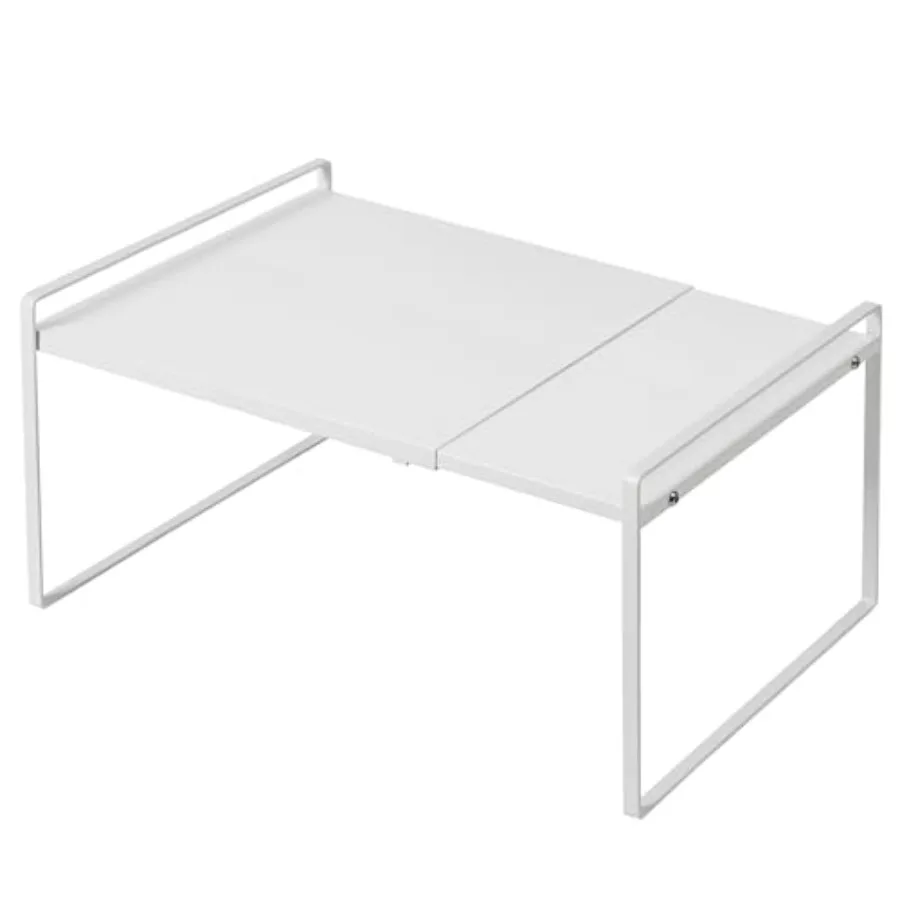 

Cabinet Shelf Organizer Expandable, 12 Inch Deep Adjustable 13 to 24 Inch Metal Shelf Riser for Kitchen Pantry Cupboard Counter