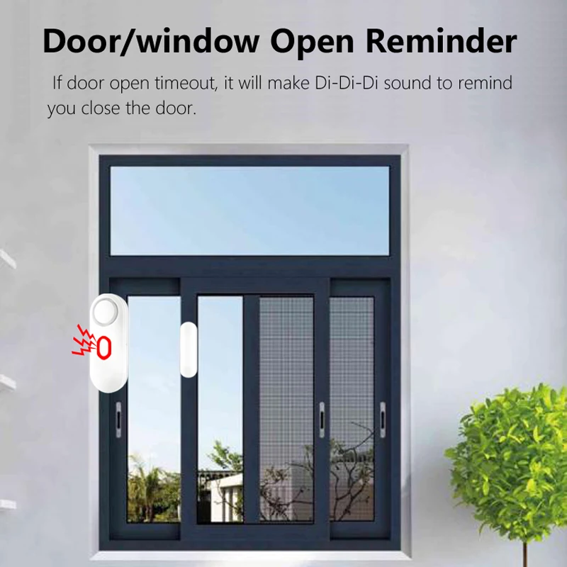 Draadloze deursensor Open raamdetector Welkom Herinneringsapparaat 120dB Afstandsbediening Smart Home Security Inbraakalarm