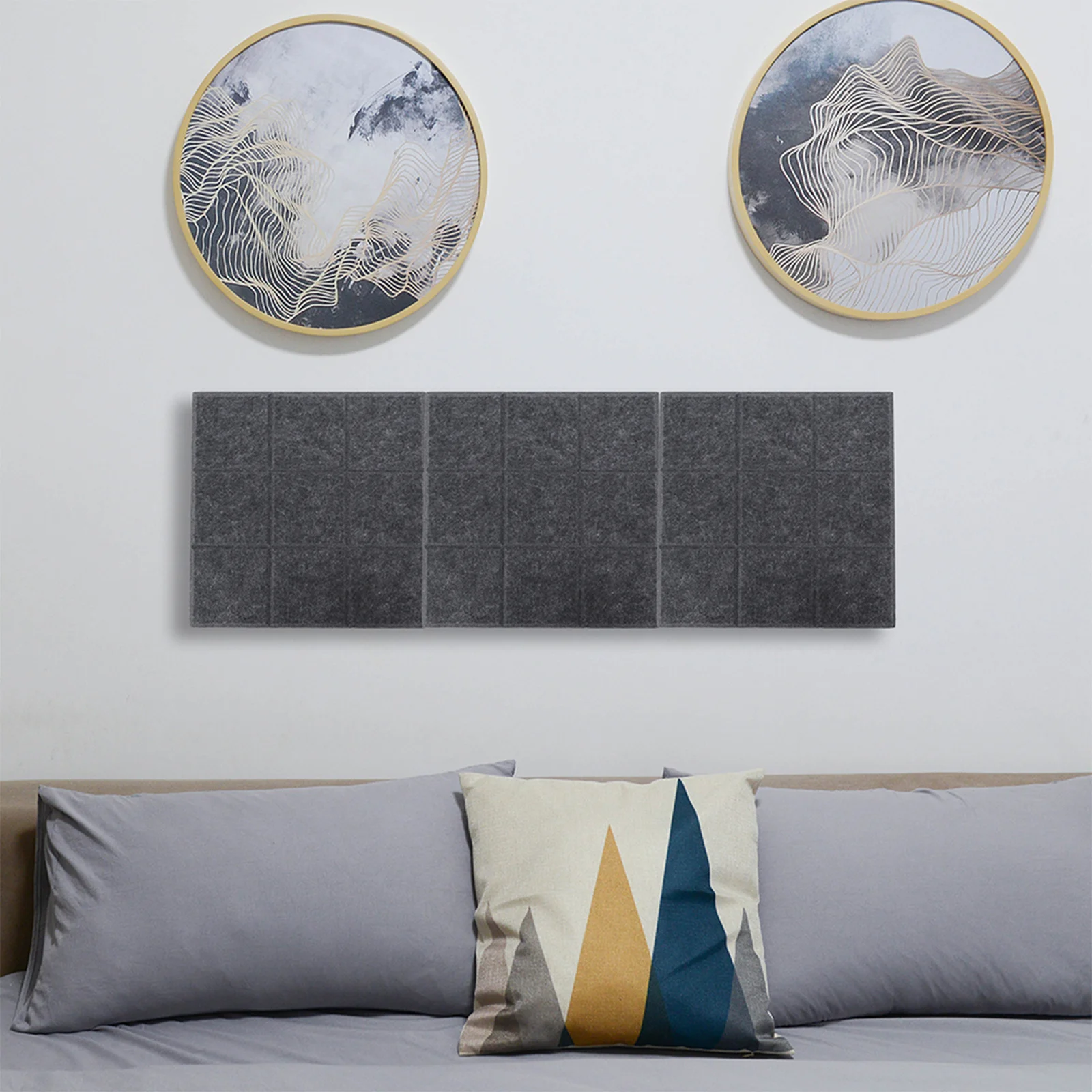 

3Pcs Message Bulletin Board Self Adhesive Felt Display Boards for Photos Notes Crafts Wall Art Decoration Home Office Classroom