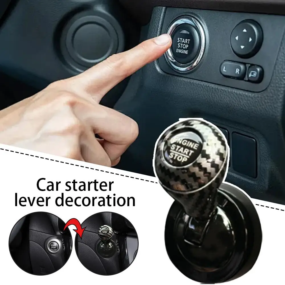 Retro Joystick Style Decor Car Start Button Cover Rocker Universal One Click Start Switch Cover Automotive Interior Accessories