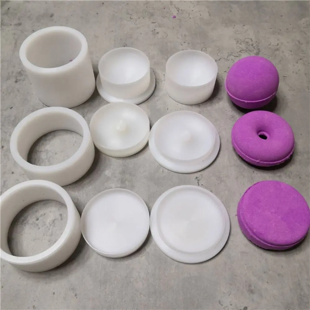 3D Shampoo Press Bar Mold Doughnut-Shaped Solid Plastic Handmade Soap Mould Round Ball Shaped Shampoo Soap Mold Soap Making