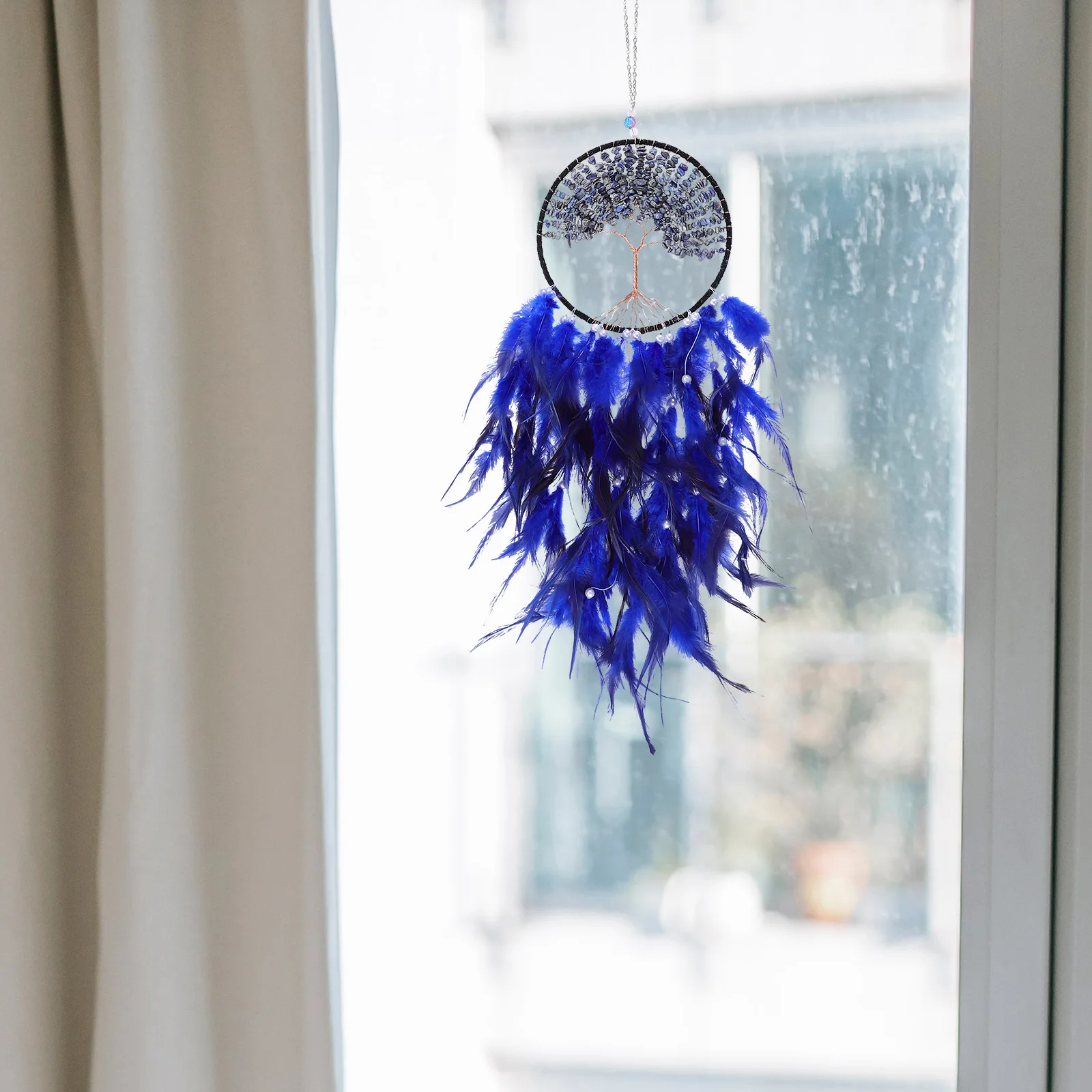 

Dream Catcher Pendant Dreamcatcher Wall Decor Hanging Household Hoop Crystal Home Decoration