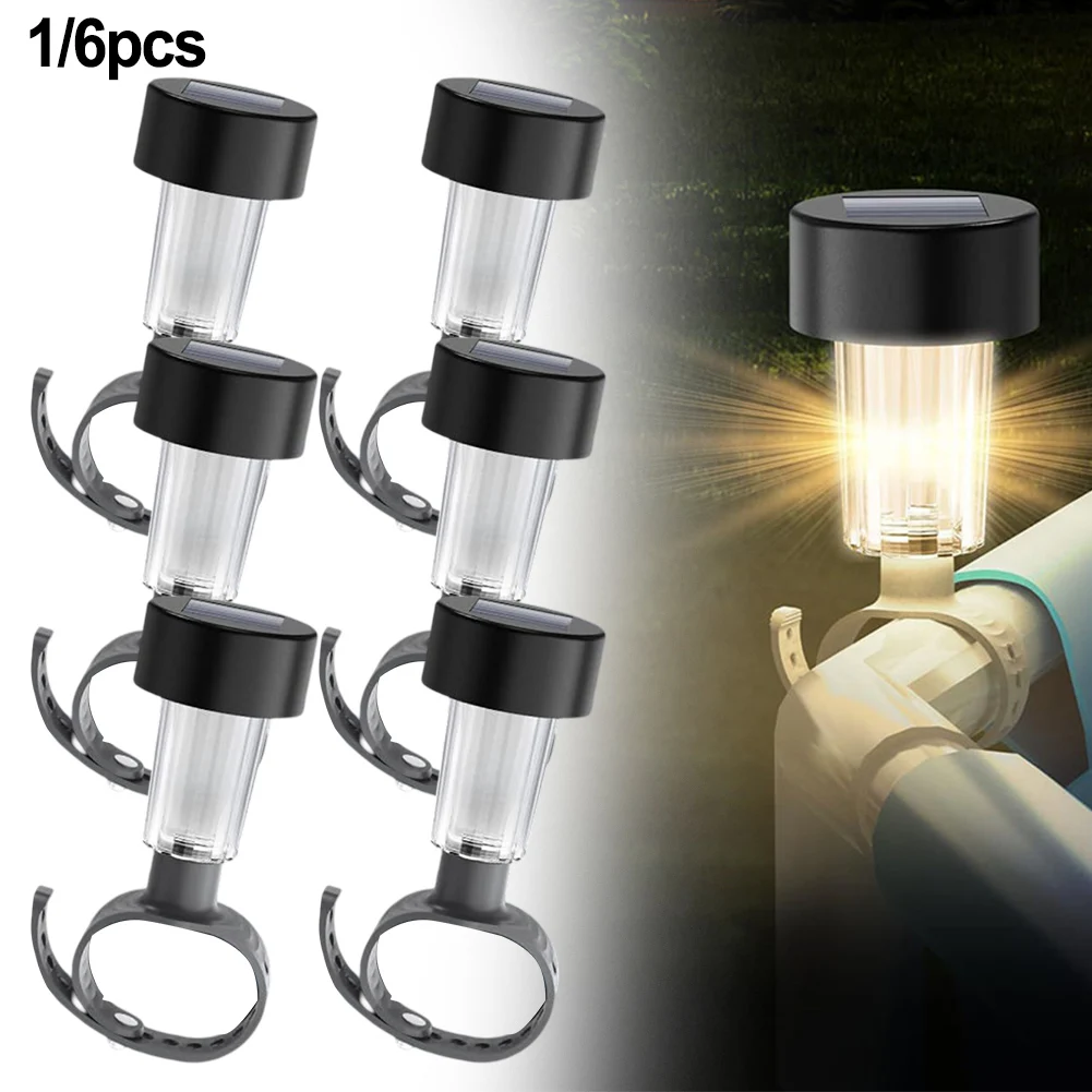 Solar Swimming Pool Lights LED Waterproof Pool Night Light Above Ground Fence Lights Frame Pool Decoration For Lawn Pool