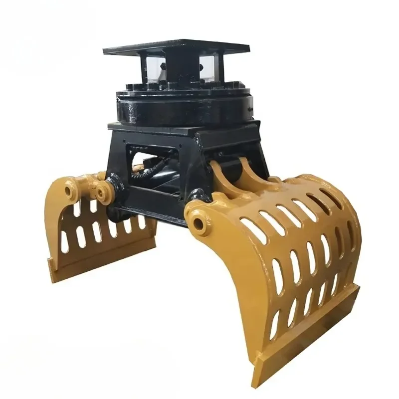 High Strength Wear Resistant New Hydraulic Demolition Timber Sorting Grapple Rotator Grab Grabber for Excavator