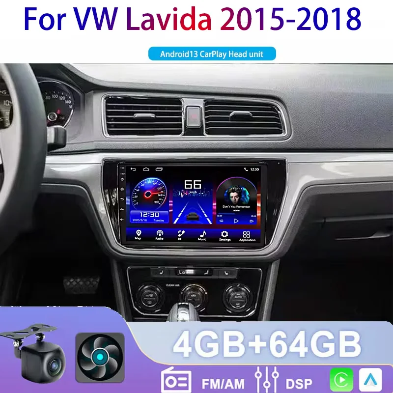 

For VW T-Cross MQB Lavida POLO Tharu Tayron T-ROC Bora Nirus 2015-2018 android 13 Car Radio Multimedia Video Player