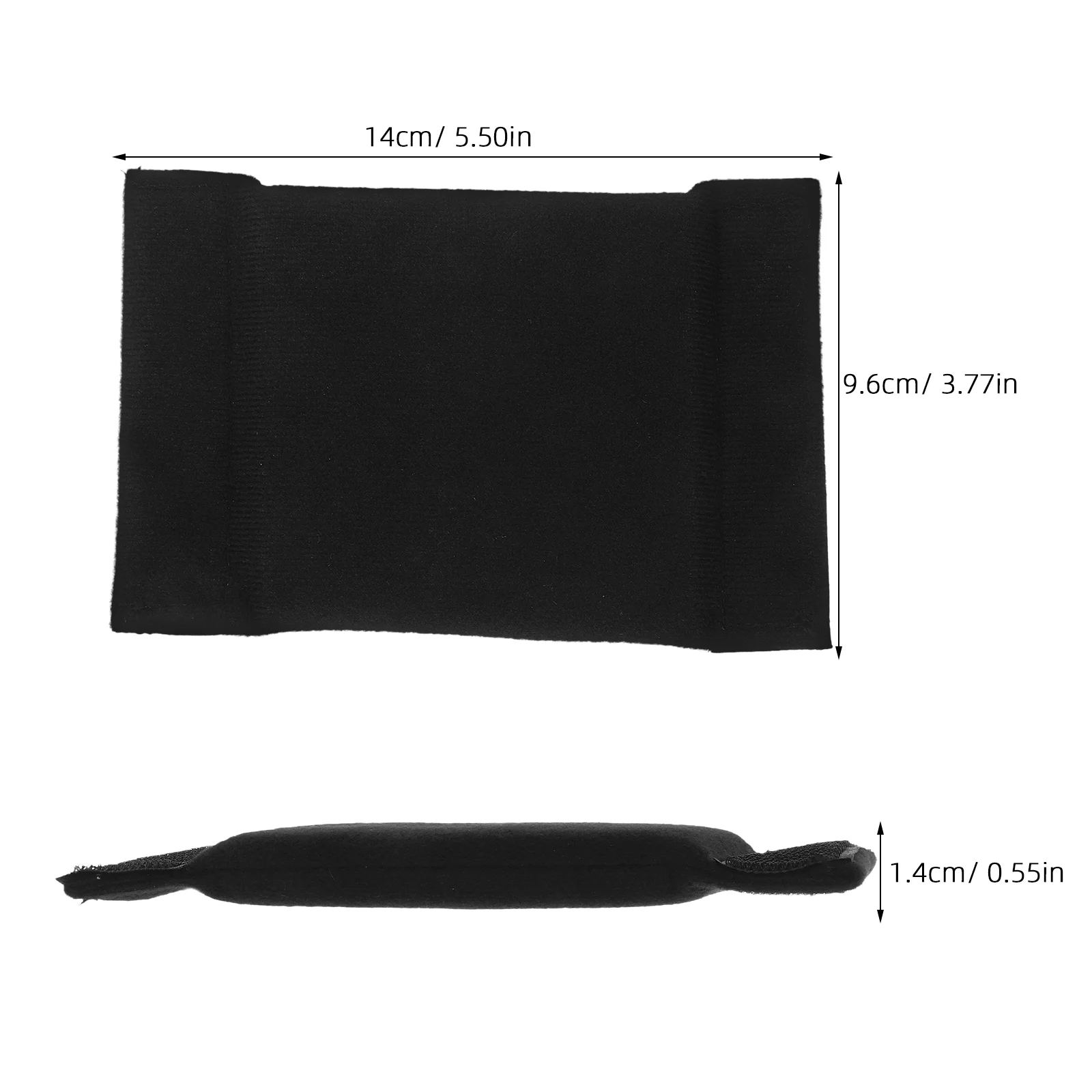 Almohadilla absorbente de golpes para cámara Baggies, insertos para mochila, partición de cubo, organizador acolchado, divisor negro, 2 uds.