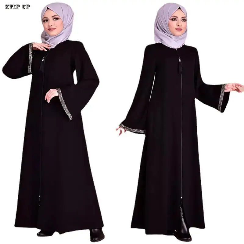 Satin Hijab Dress for Women, Ramadan Abaya, Turkey Kaftan, Caftan, Marocain, Muslim Robe, Islam Maxi Robe