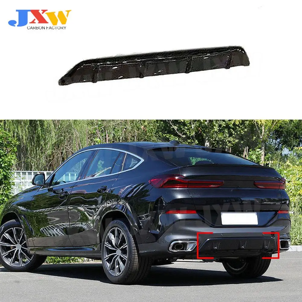 

ABS Rear Bumper Lip Chin Diffuser Spoiler Car Styling Body Kits Accessories For BMW X6 G06 LCI Sport 2023+ Rear Bumper Guard