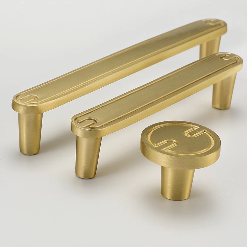 الإبداعية سبائك الزنك مقابض لقطع الأثاث الذهب خط شكل المطبخ مقبض كابينة ضوء الفاخرة الأوروبية خزانة تسحب مقابض الأبواب #4
