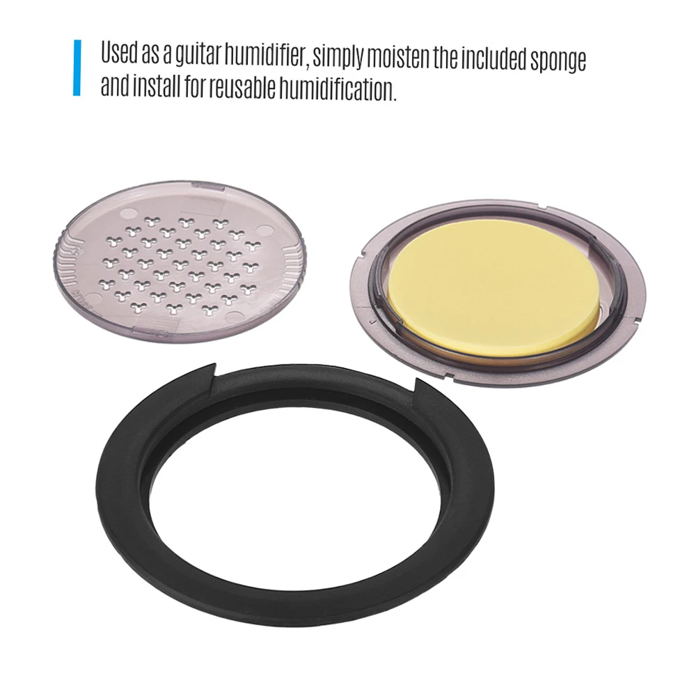 VERTECHnk SM-20 3-in-1 Acoustic Guitar Sound Hole Cover Humidifier Moisture Reservoir Dehumidifier for Guitar Sound Hole