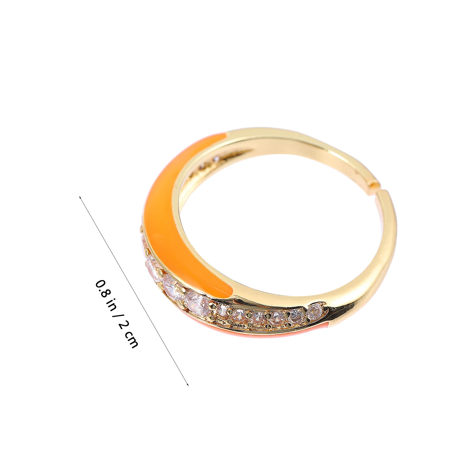 

Adjustable Opening Copper Micro Inlay Ring Jewelry Women Fashion Fidget Rings Stylish Party Banquet Everyday Wear Lovely Design