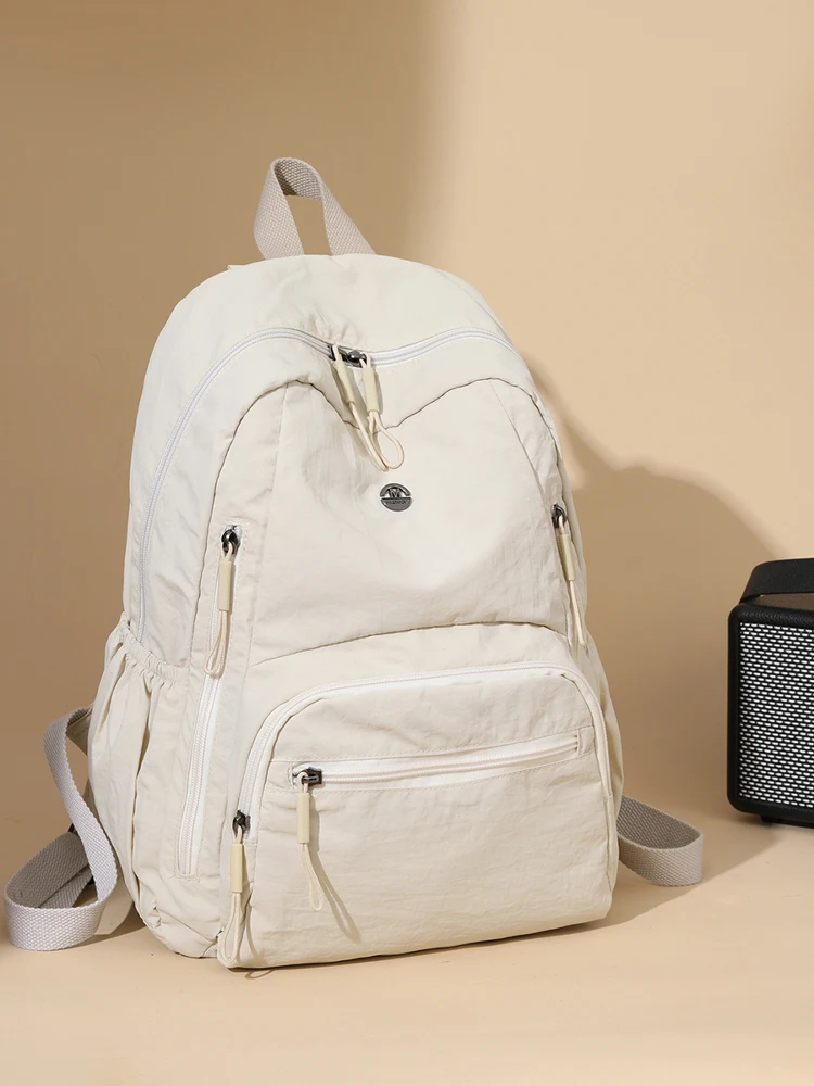 

Waterproof Nylon Lightweight Ox Cloth Casual Leisure Sle Large Capaci Bapa for Traveling Women Sli Commuter S...