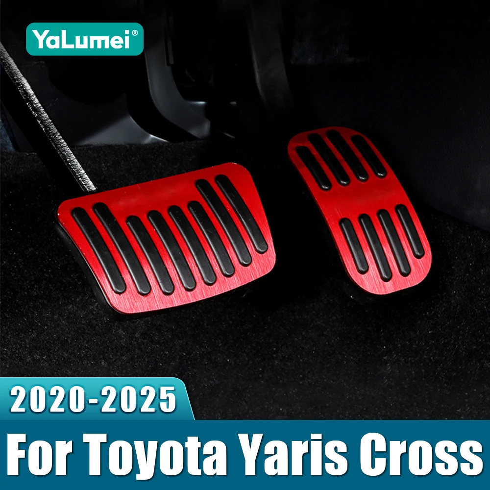 Für Toyota Yaris Kreuz XP210 2020 2021 2022 2023 2024 2025 Auto Kraftstoff Gaspedal Bremspedale Abdeckung Nicht Slip Pads Zubehör