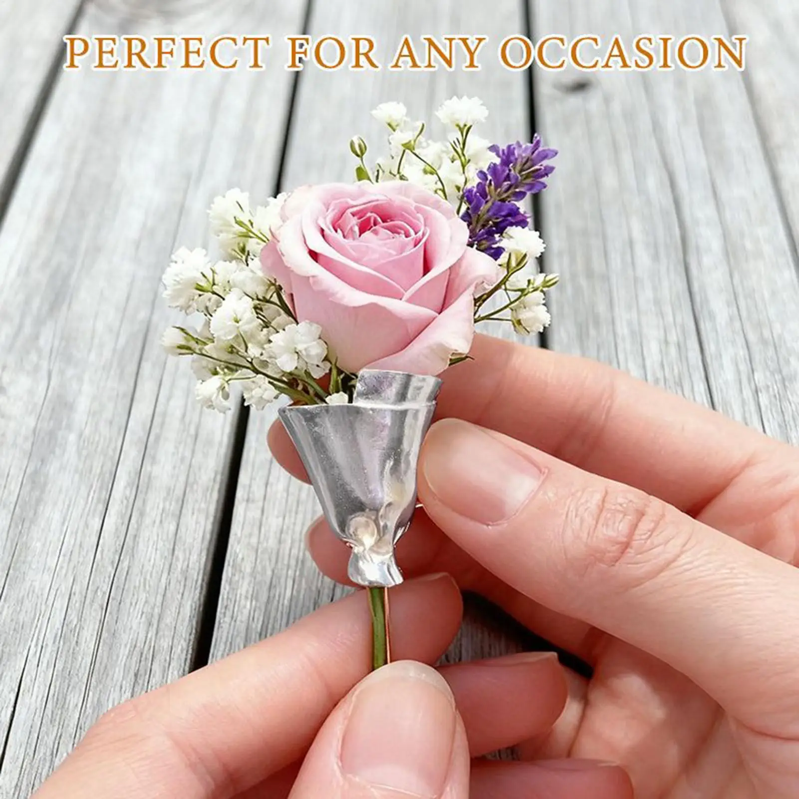 Bouquet Holder Lapel Pins Wedding Clothing Accessories Flower Brooch Lapel Pins for Wedding Party Birthday Commuting Sweater