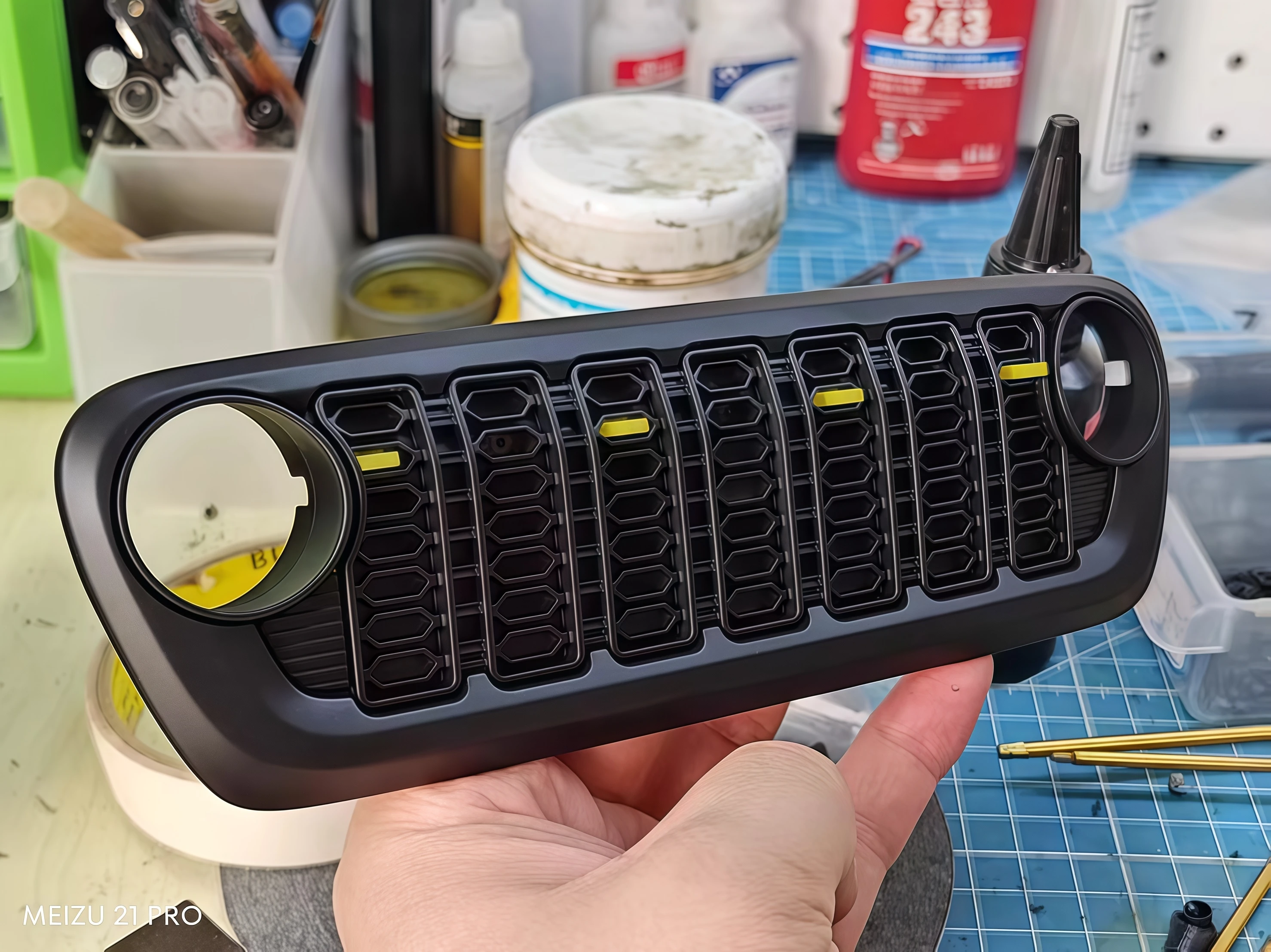 ABS Plastic Grille for Croboll Mk07/JK07 1/7 Scale Rock Crawler Truck RC Car Option Part
