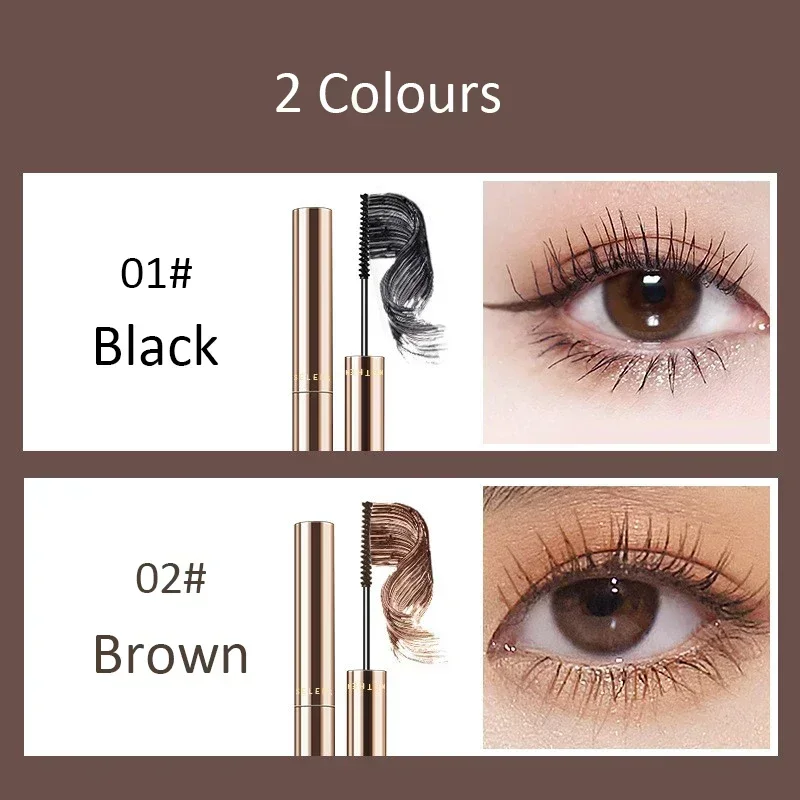 4D Silk Fibre Mascara Curling Thick Ultra-fine Brush Eyelash Extension Black Brown Waterproof Mascara Women Eye Cosmetic Sheglam