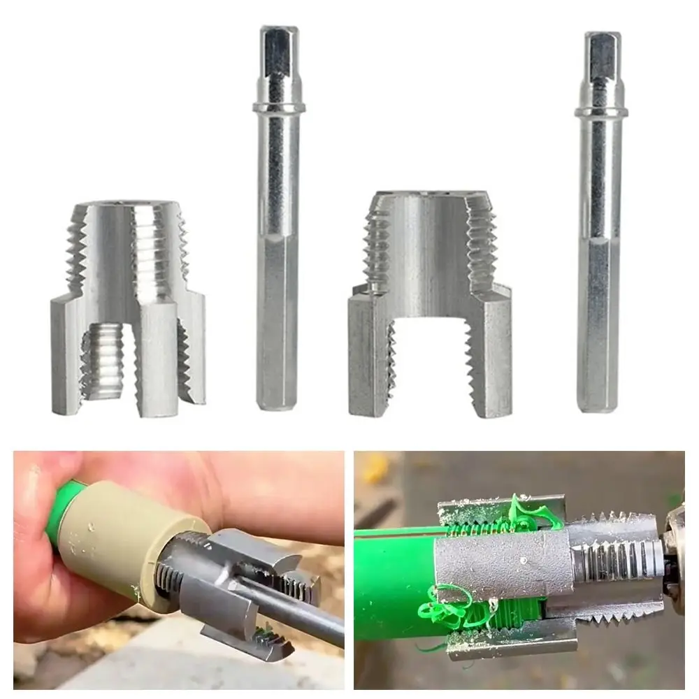 4/6 Points Water Pipe Thread Opener Universal Waterpipe Tapping Tool Pvc Water Pipe Internal Thread Opener