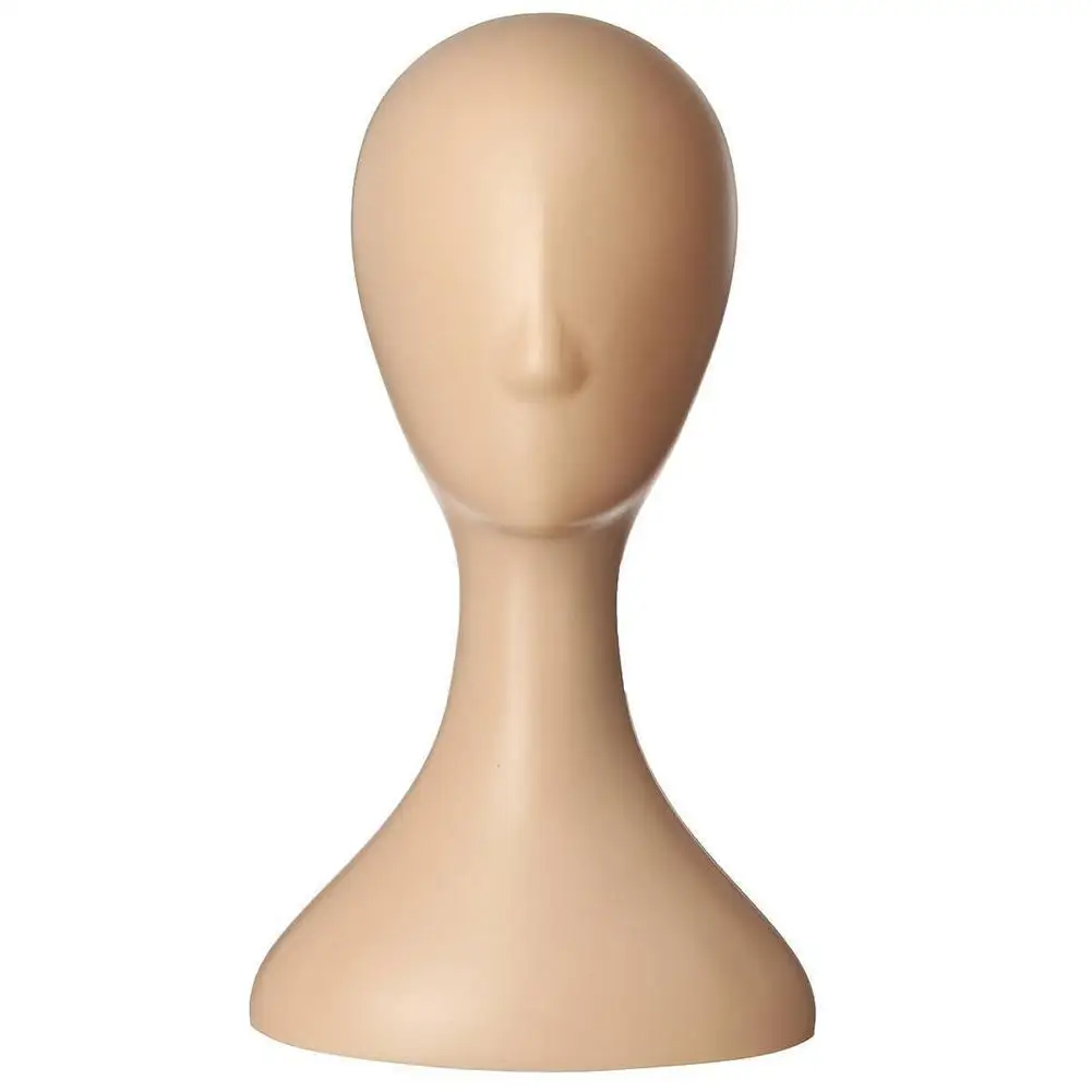 Head Model Fadeless Smooth Surface Plastic Abstract Mannequin Head Wig Hair Display Stand for Shop Face Mannequin Manikin Head