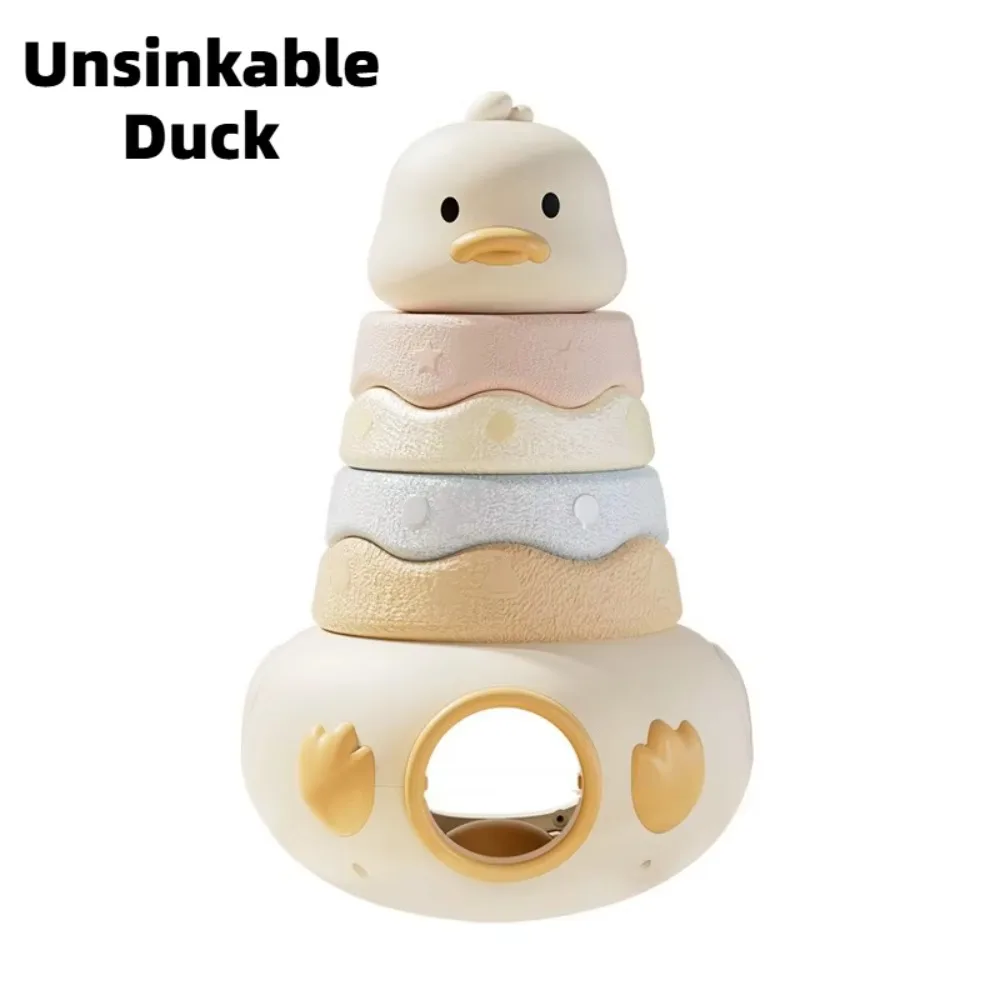 New Cute Stacking Duck Tumbler Earning Shape Recognition Stacking Game Interactive Educational Toy Holiday Gift