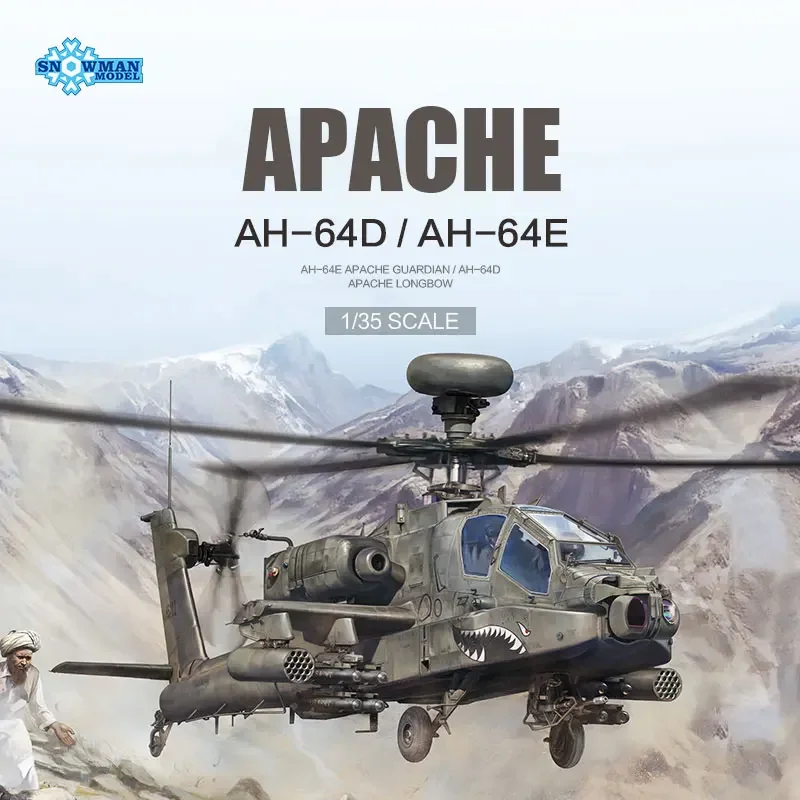 

Snowman Model SP2601/2602 Assembled Model Kit AH-64D/E Longbow Apache Guardian Gunship 1/35