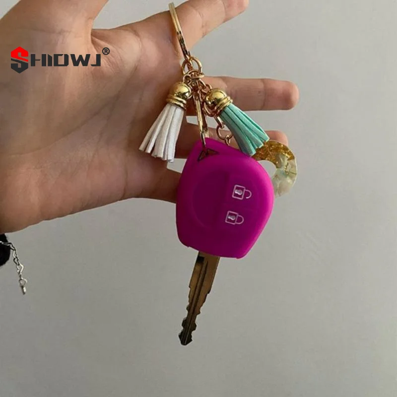 

1Pcs Remote Repair Holder Silicone Keyless Cover For Esteem Baleno SX4 Grand Vitara Jimny Liana Ignis 2Button Car Key FOB