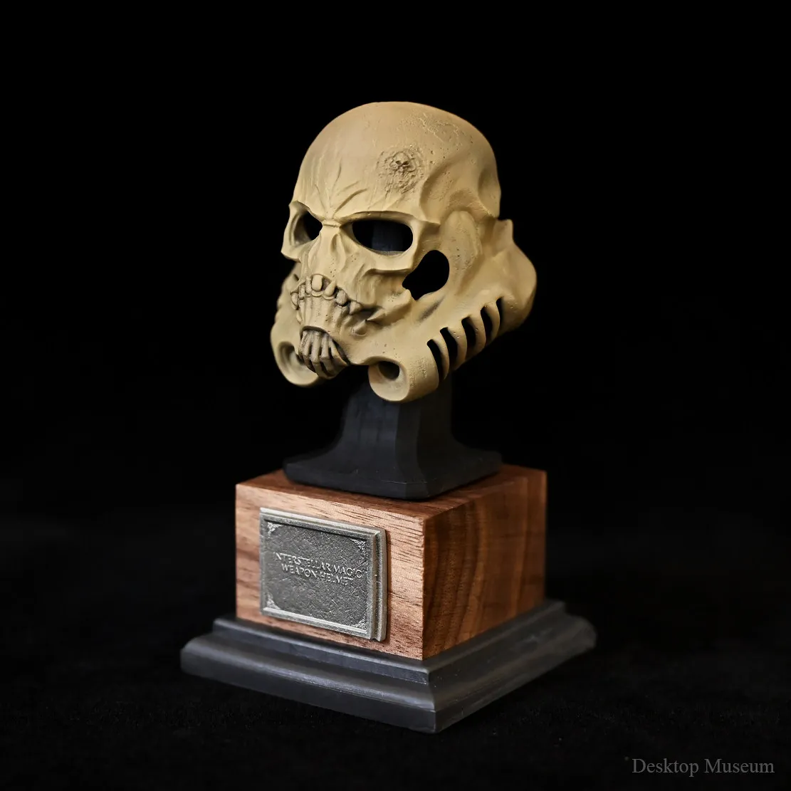 105MM Desktop Decorative Resin Figurine - Planet Ghost Soldier Skull