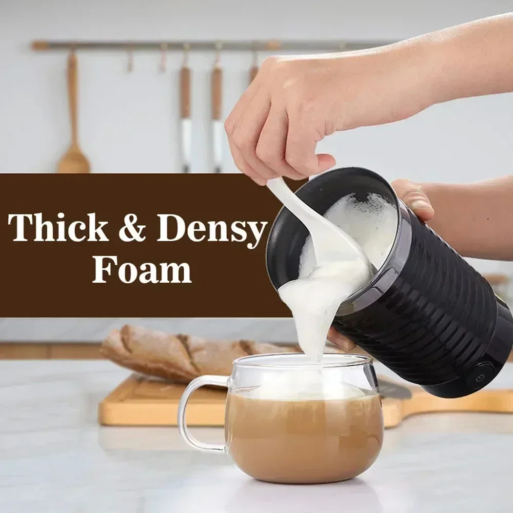 220V Electric Milk Frother Frothing,Automatic Milk Warmer Foamer,Cold/Hot Latte Cappuccino Chocolate Foam Maker,Kitchen Tools