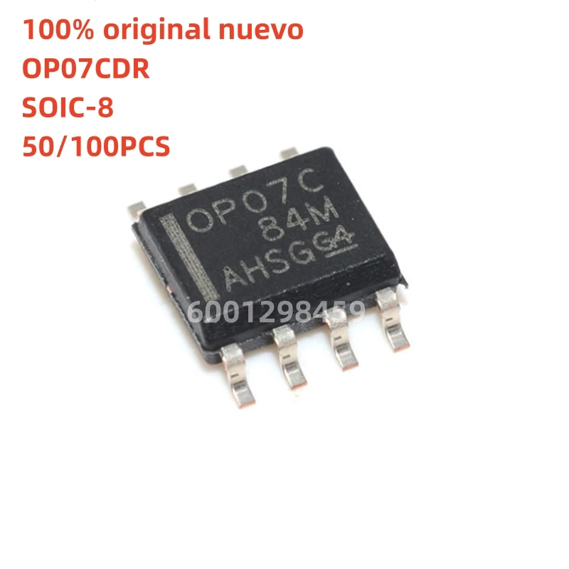 

100% original novo 50pcs - 100pcs OP07C OP07CD OP07CDR SOIC-8 Precision Operational Amplifiers