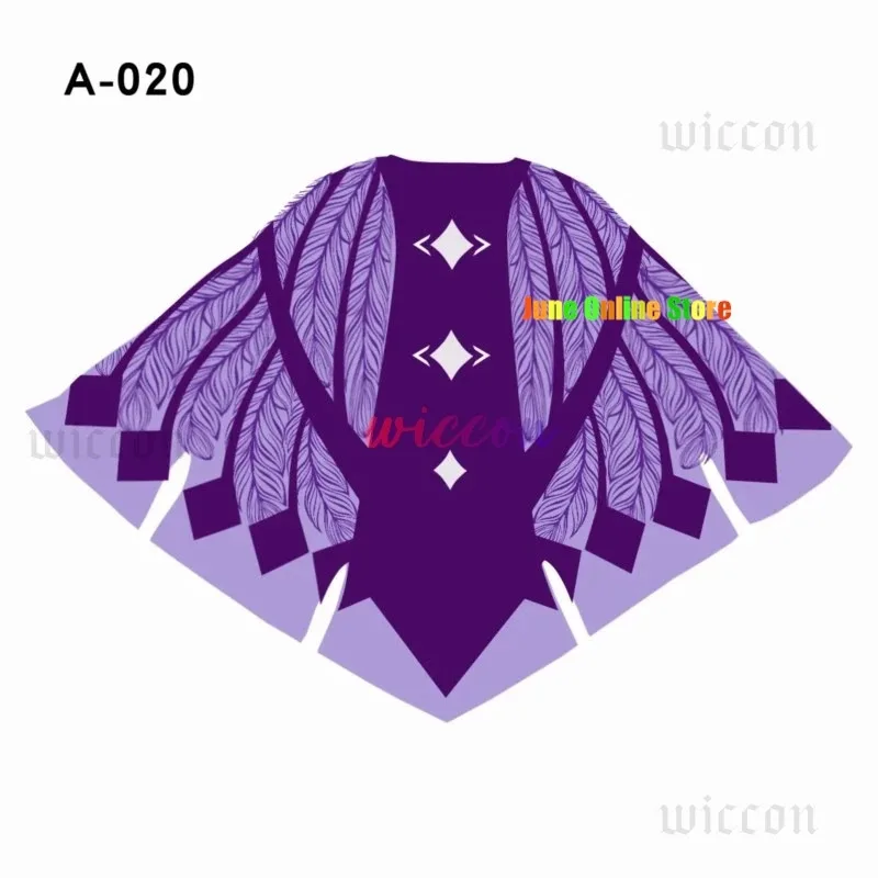 

asdh8@Anime Game Sky：Children Of The Light Cosplay Costume Initial Service Nine Colors Printing Cloak Cape Man Woman Halloween S