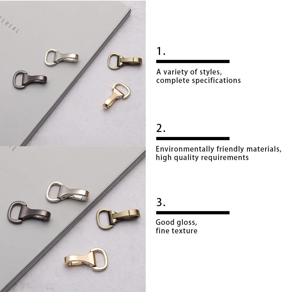 3 Colors Accessories Bag Strap Spring Gate Clip Belt Webbing Keychain Metal Snap Hook Trigger Lobster Clasp