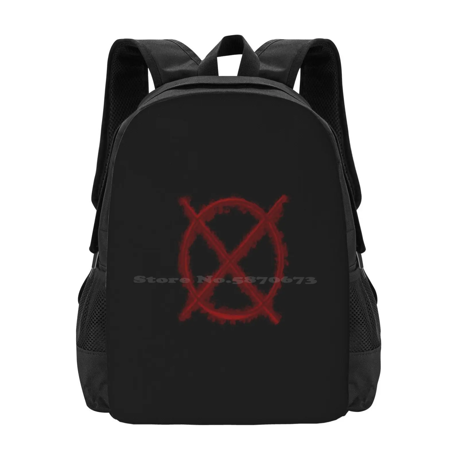 

Знак Slenderman, модный узор, дизайн, дорожный ноутбук, школьный рюкзак, сумка Slenderman, стройный знак, символ Creepypasta Evil Horror