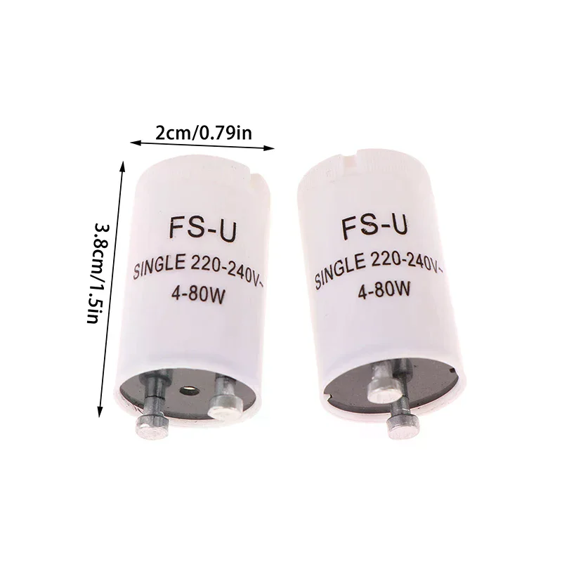 New! 5Pcs High-quality Fluorescent Starters AC220V-240V 4-80W Fluorescent Tube Fuse Starter CE Rohs Fuse Starters