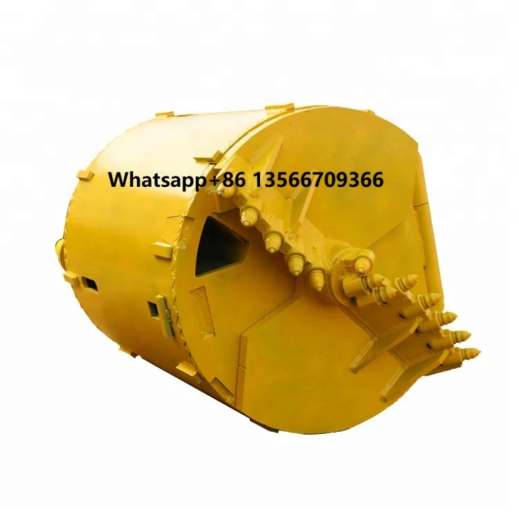 

Construction Machinery Parts Rotary Rig Tools Drilling Bucket with B47K 22 Bullet Teeth