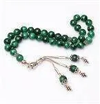 

IQRAH Malachite Stone Rosary (925 SETTING SILVER 8mm)