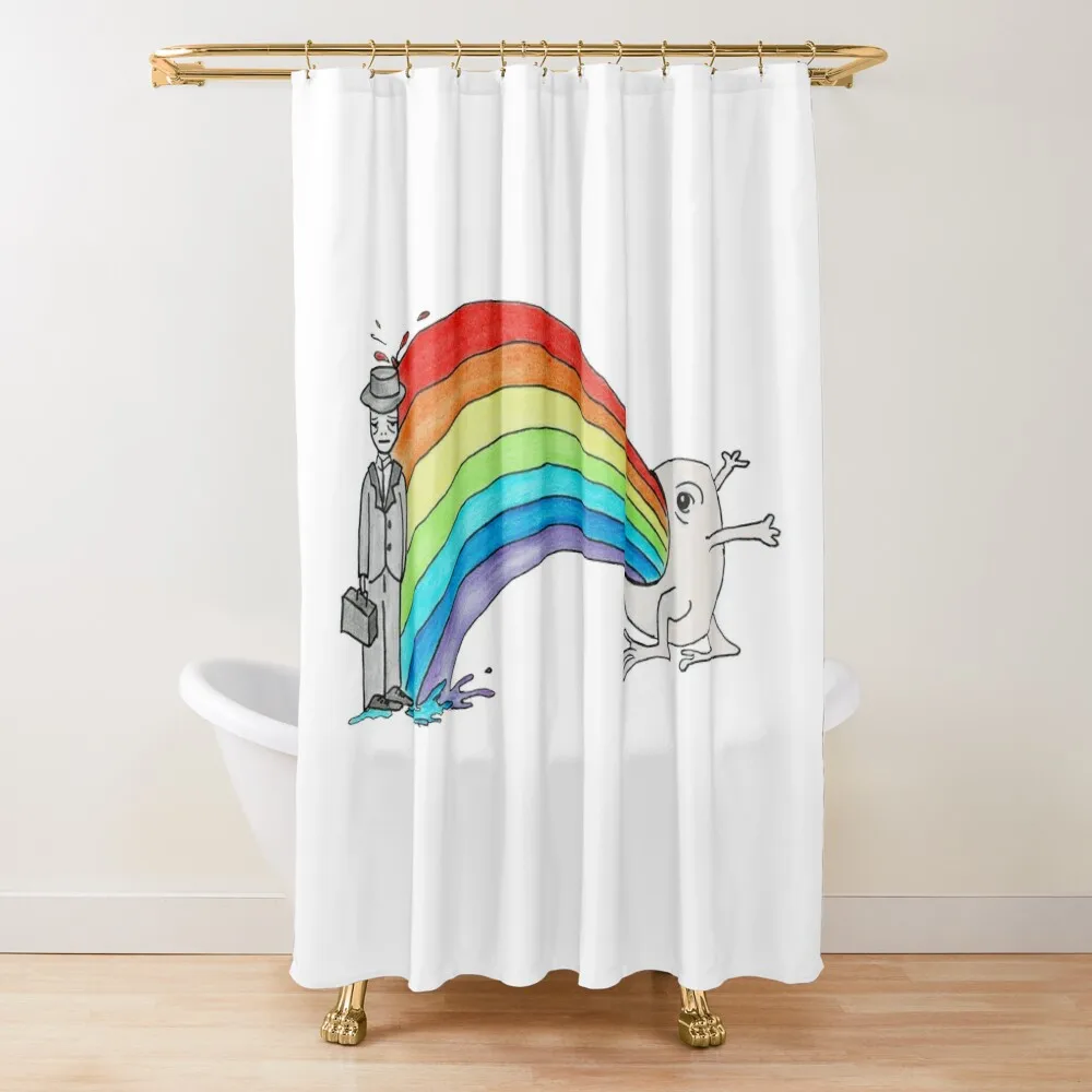 

The rainbow monster Shower Curtain Waterproof Shower Bathroom For Shower Bath Waterproof Curtain
