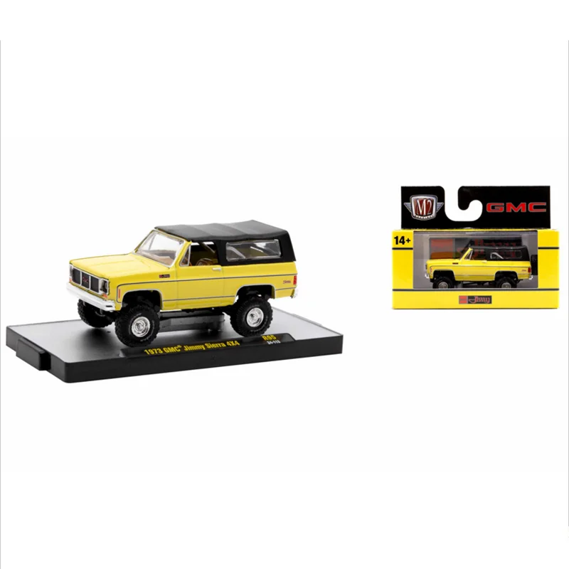 

M2 Machines 1:64 Scale Diecast Alloy 1973 GMC Jimmy Sierra 4×4 SUV Toys Cars Model Classics Adult Gift Souvenir Static Display