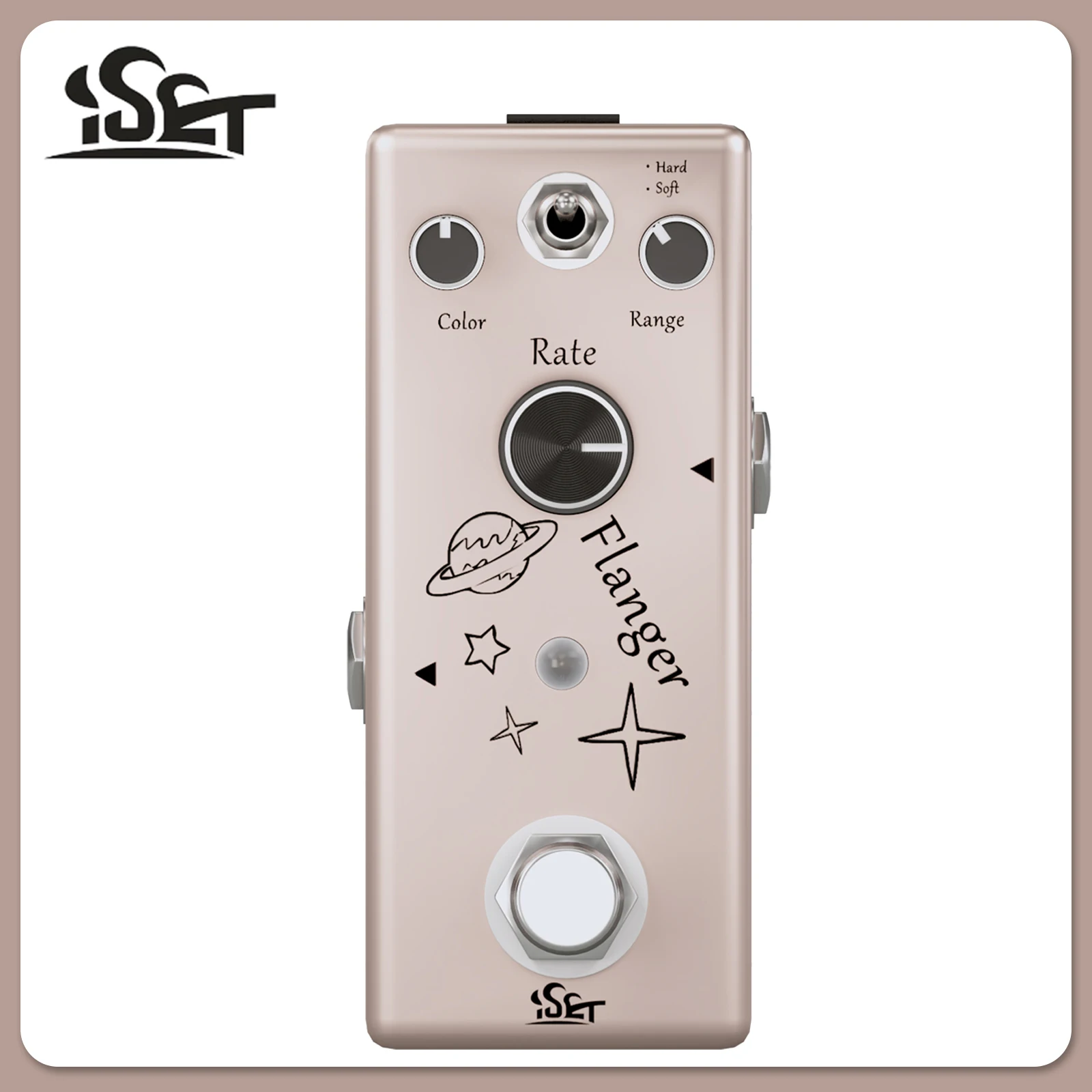 ISET PD-5 Pedal de efecto de guitarra Flanger analógico efecto Flanger cálido clásico Pedal True Bypass accesorios de bajo de guitarra eléctrica