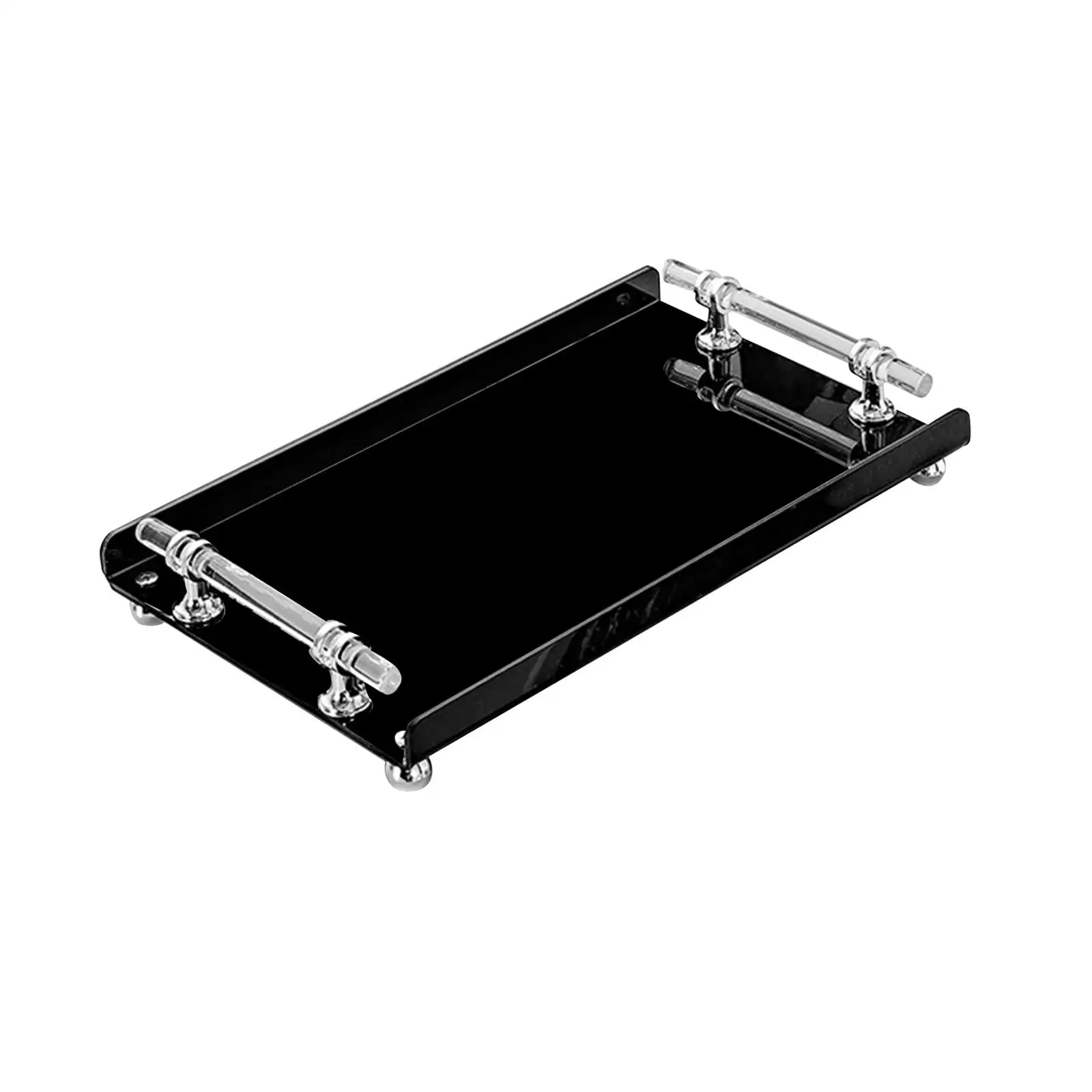 Rectangle Serving Tray Perfume Holder Storage Makeup Modern Coffee Table Tray for Bedroom Vanity Living Room Office Snacks Nuts