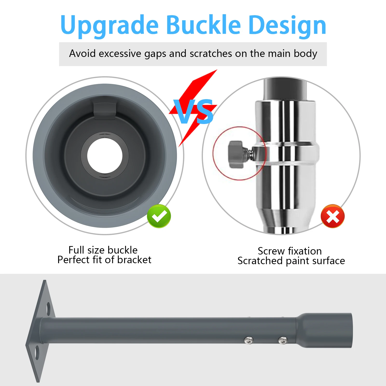 EDUP Starlink Roof Mount Vertical Starlink Mounting Kit for Starlink Internet Kit Long Wall Mount Compatible with StarLink V2