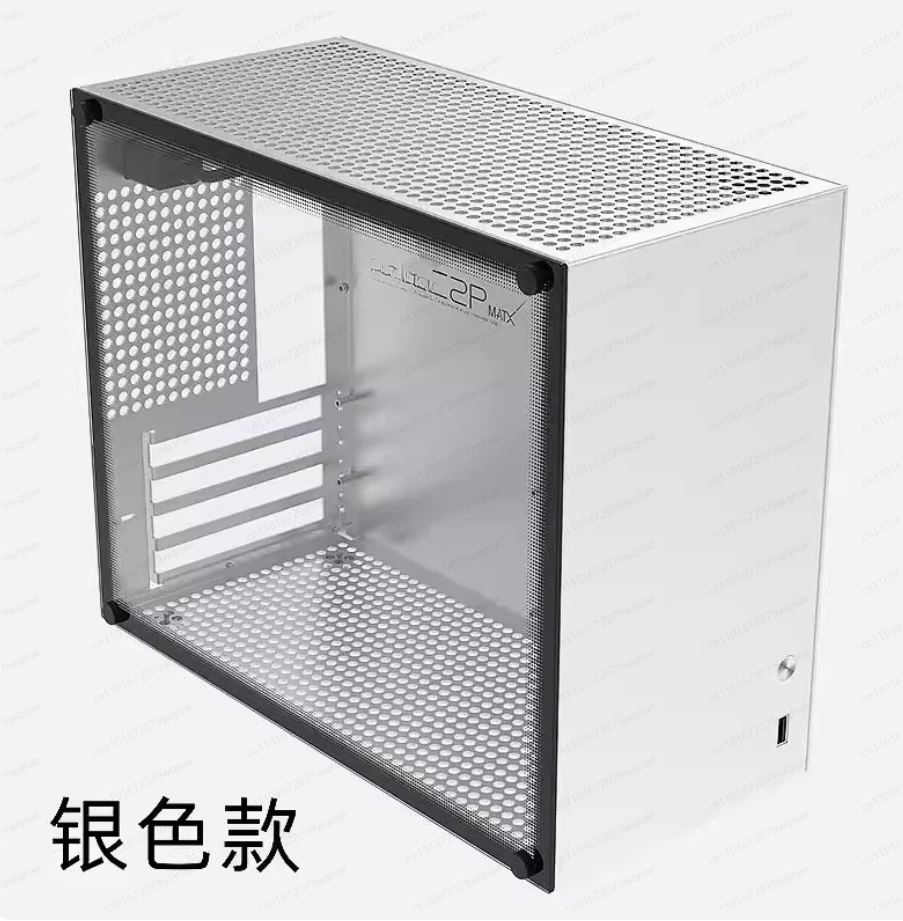 

C2P, All Aluminum, ATX Power White Chassis, Side Transparent Graphics Air Cooled Mini Desktop